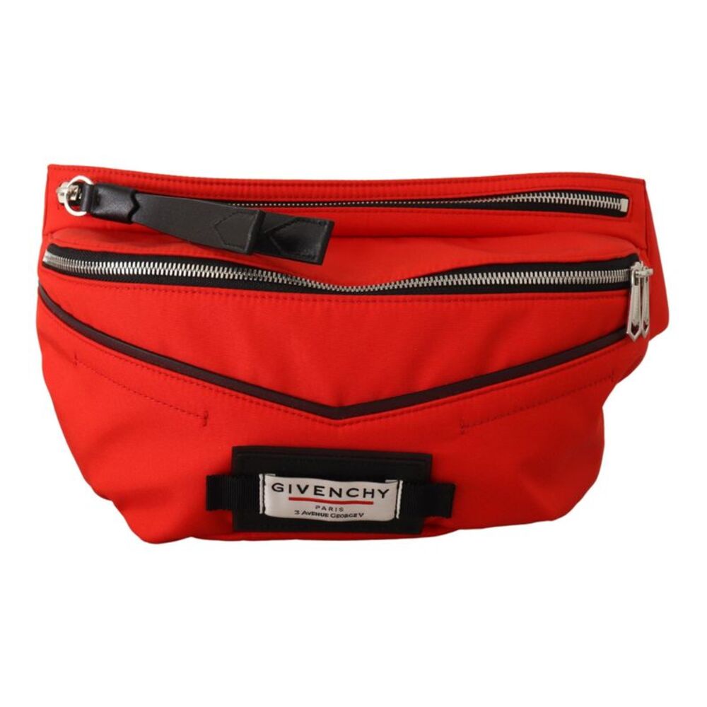 Givenchy Red Polyamide Downtown Large Bum Belt Men's Bag